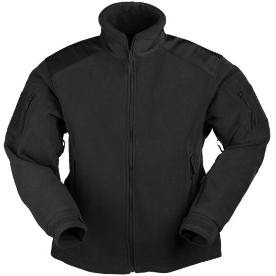 Mil-Tec Delta Fleece-Jacke Schwarz