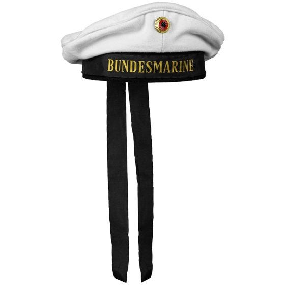 Mil-Tec BM Navy Hat with Insignia - Weiß