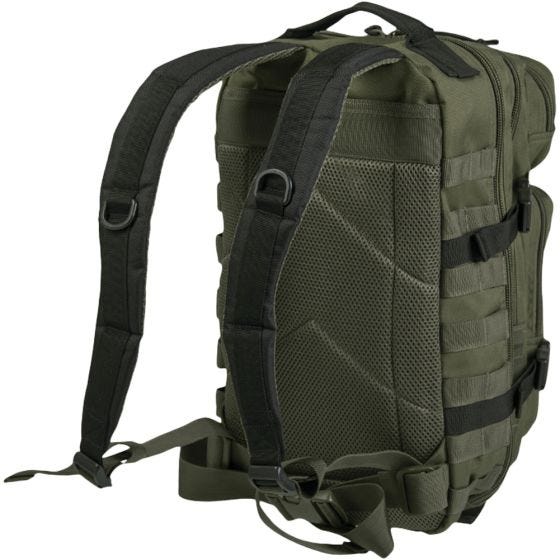 Mil-Tec US Assault Pack Small Einsatzrucksack mit MOLLE-Befestigungssystem Ranger Green/Schwarz