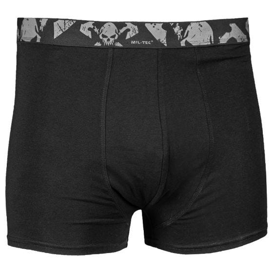 Mil-Tec Skull Boxershorts 2er-Pack - Schwarz