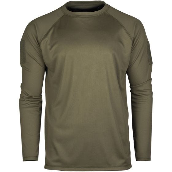 Mil-Tec Taktisches Langarm-Shirt schnelltrocknend Olivgrün