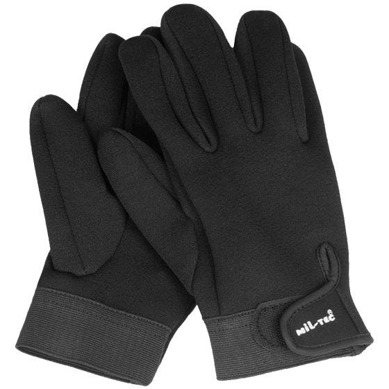 Mil-Tec Short Handschuhe Neopren - Schwarz