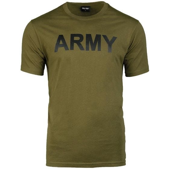 Mil-Tec Army Print T-Shirt - Olivgrün