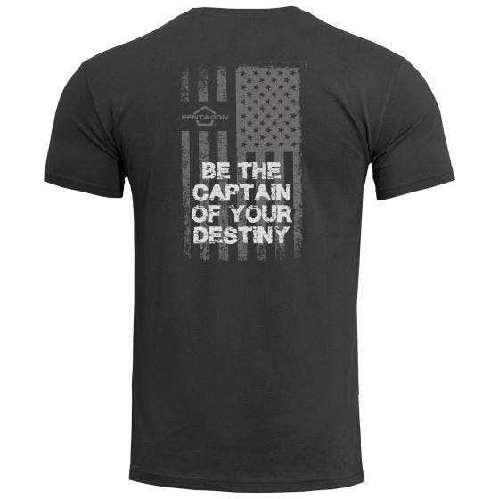Pentagon Ageron American Flag T-Shirt - Schwarz