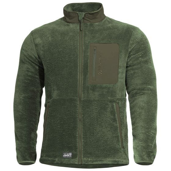 Pentagon Grizzly Sweater mit durchgehendem Reißverschluss - Camo Green