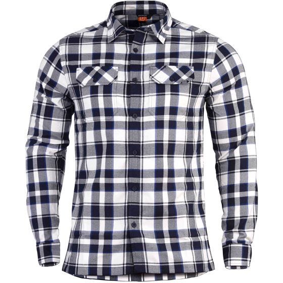 Pentagon Drifter Langarm-Flanellhemd White Checks