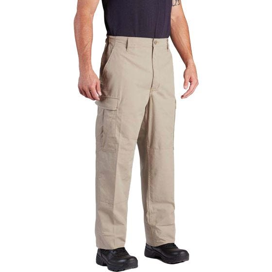Propper BDU Hose mit Knopfverschluss aus Baumwoll-Polyester-Twill Khaki