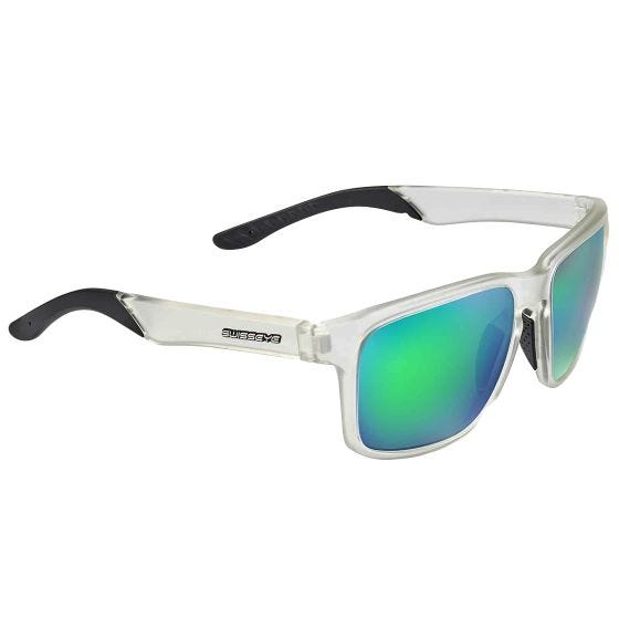 Swiss Eye Life Sonnenbrille - Grüne Grüne Revo-Linse / Kristallmatt/Schwarzer Rahmen