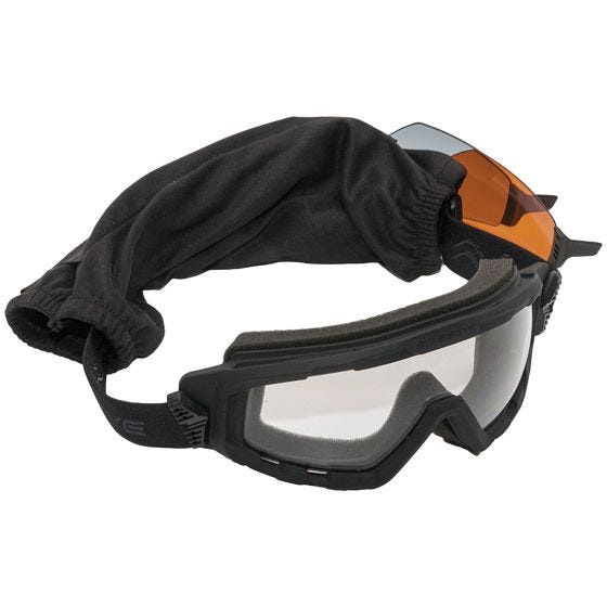 Swiss Eye G-Tac Schutzbrille mit Gläsern in Smoke + Orange + Klar / Gummigestell in Schwarz
