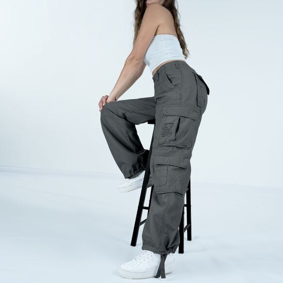Brandit Pure Vintage Hose Damen - Anthrazit