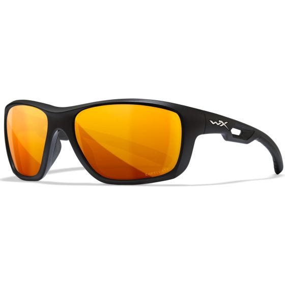 Wiley X WX Aspect Brille - Captivate Polarized Bronze Mirror Lens / in Mattschwarz Frame