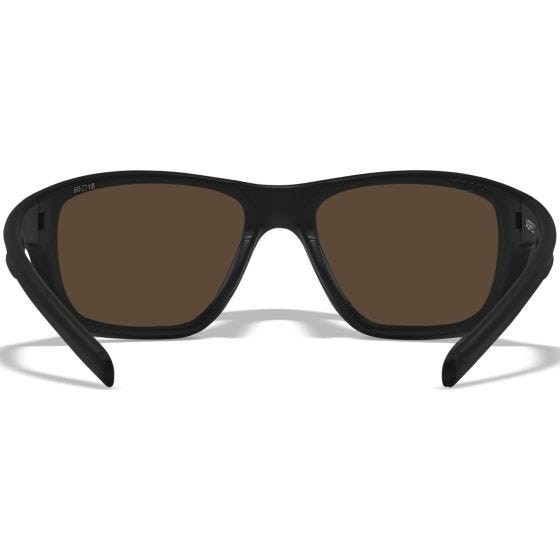 Wiley X WX Aspect Brille - Captivate Polarized Bronze Mirror Lens / in Mattschwarz Frame
