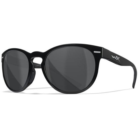 Wiley X WX Covert Brille - Grau Lenses / Hochglanz Schwarz Frame