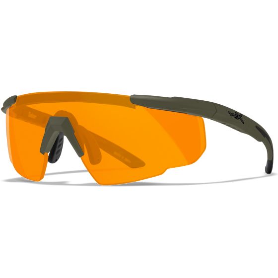 Wiley X Saber Advanced Brille - Gläser in Grau + Transparent + Rust / Gestell in OD Grün