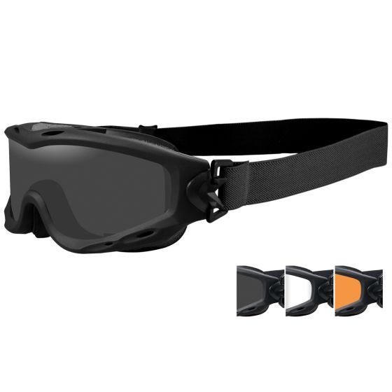 Wiley X Spear Schutzbrille - Glas in Smoke Grey + Transparent + Light Rust / Gestell in Mattschwarz