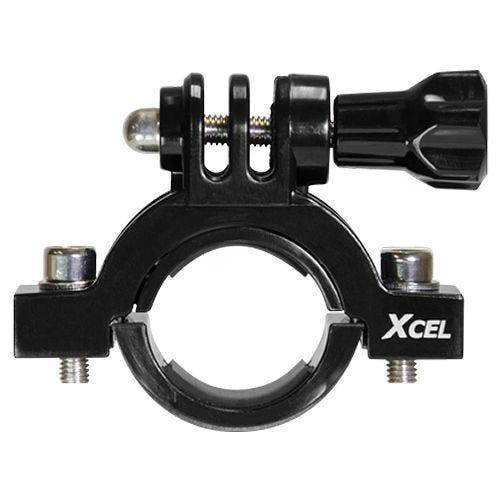 Xcel Halterung für Action Camera 2,3 bis 3,5 cm Durchmesser Schwarz