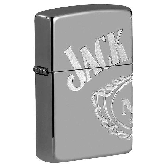 Zippo Jack Daniel's Armor Feuerzeug - Black Ice