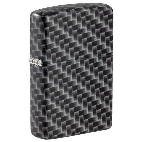 Zippo Carbon Fibre Design Feuerzeug - White Matte
