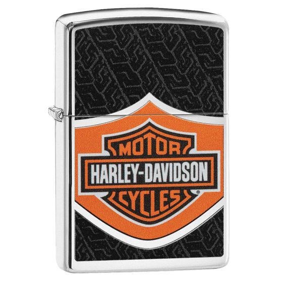Zippo Harley Davidson Feuerzeug - High Polish Chrome