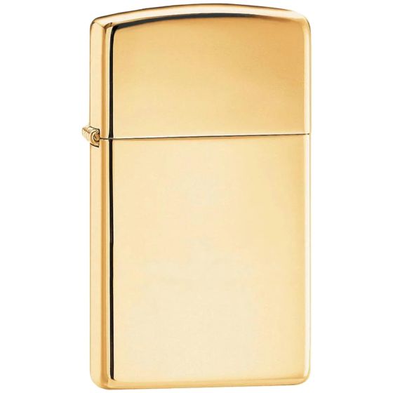 Zippo Slim High Polish Brass Feuerzeug