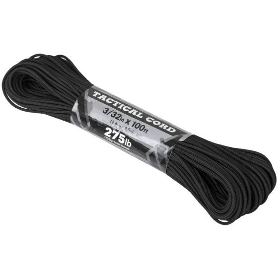 Atwood Rope 275 Taktische Schnur 100 ft - Schwarz