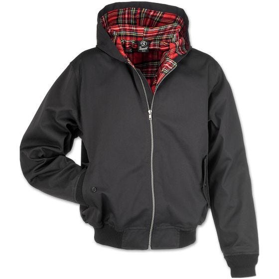 Brandit Lord Canterbury Jacke mit Kapuze Schwarz