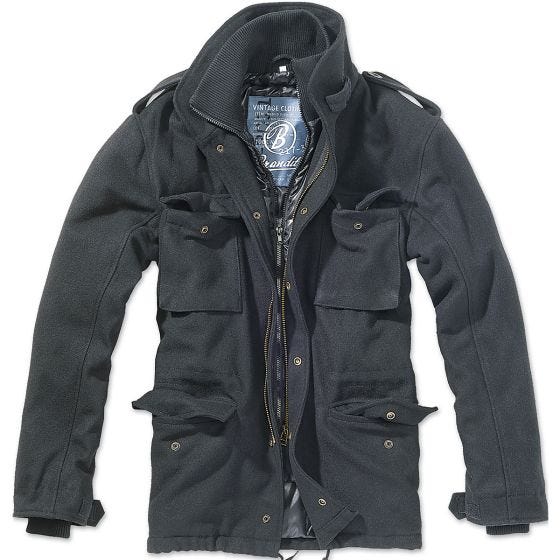 Brandit M-65 Voyager Wolljacke Schwarz