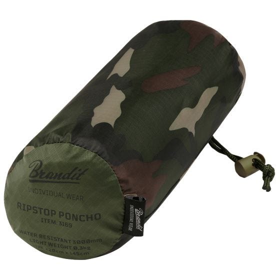 Brandit Poncho Ripstop - Woodland