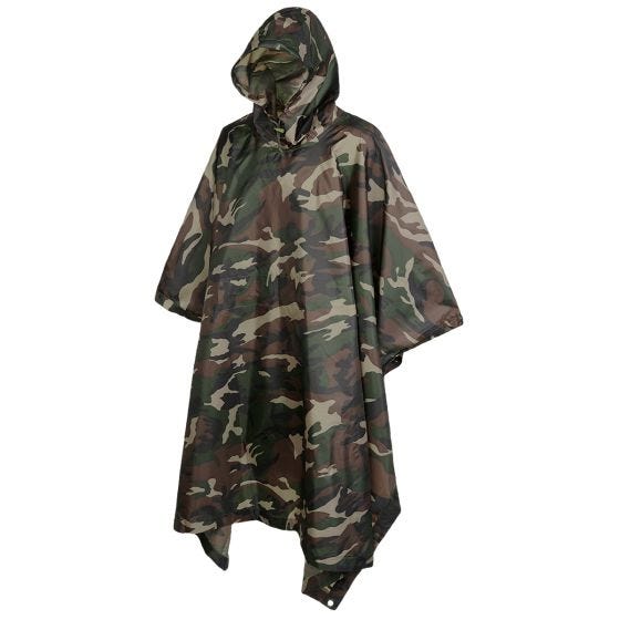 Brandit Poncho Ripstop - Woodland