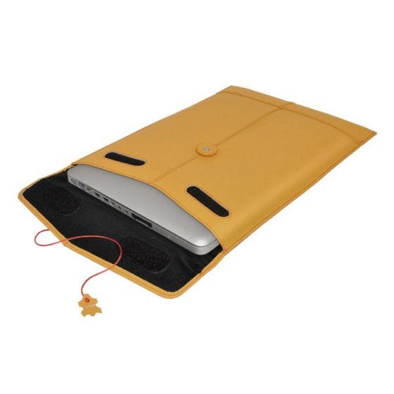 Civilian Pro Manila-15 Lederhülle für MacBook Pro 15" / Laptops Mango