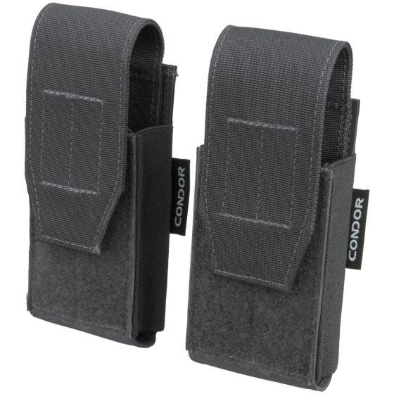 Condor QT Pistolenmagazintasche 2er-Pack - Slate