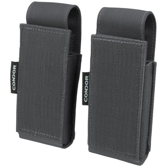Condor QT Pistolenmagazintasche 2er-Pack - Slate