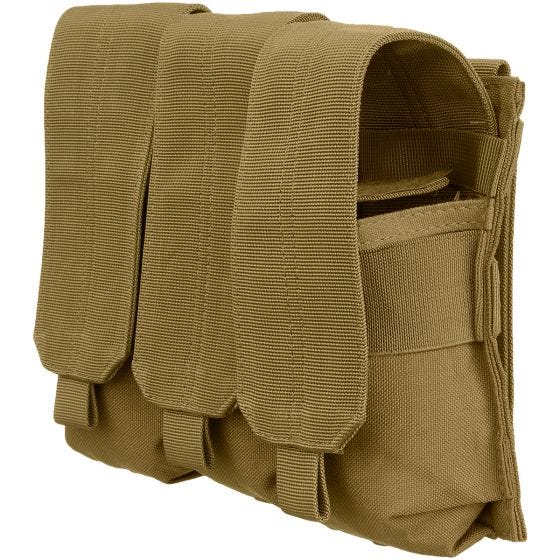 Condor Dreifach-Magazintasche für M4/M16 mit MOLLE-Befestigungssystem Coyote Brown