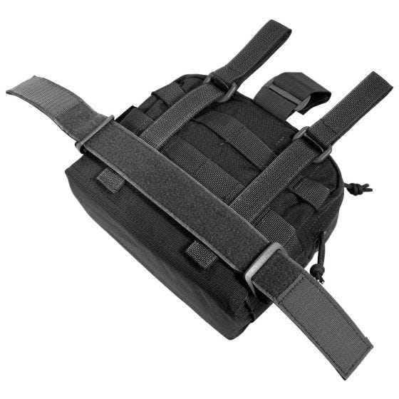 Flyye Drop Leg Beinholster-Tasche für Zubehör MOLLE-Befestigungssystem Schwarz