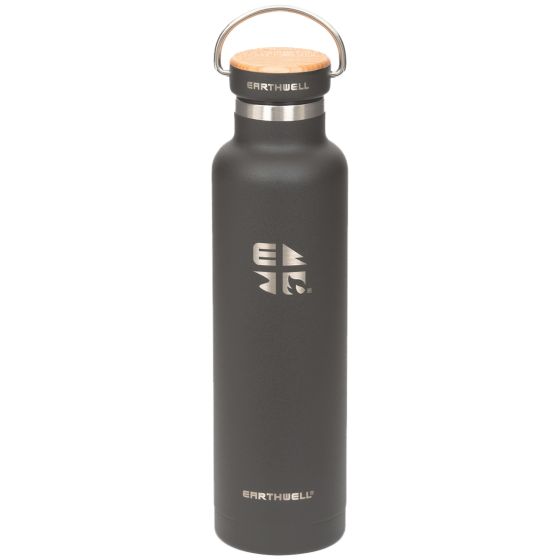 Earthwell Woodie Vakuum-Trinkflasche 650 ml Pine / Volcanic Black