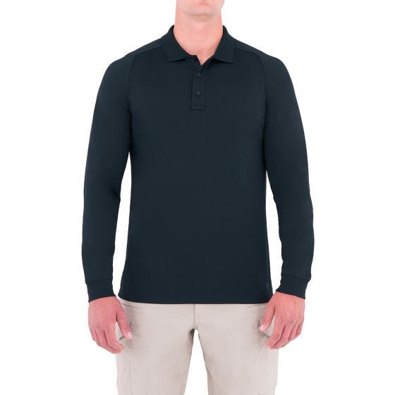 First Tactical Performance Herren Langarm-Polohemd Midnight Navy
