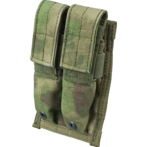 Flyye Doppel-Magazintasche für 9 mm-Kaliber MOLLE-Befestigungssystem A-TACS FG