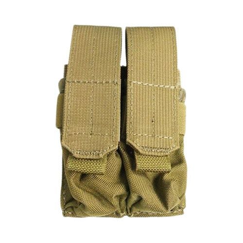 Flyye Ver. FE Doppel-Magazintasche für 9 mm-Kaliber MOLLE-Befestigungssystem Khaki