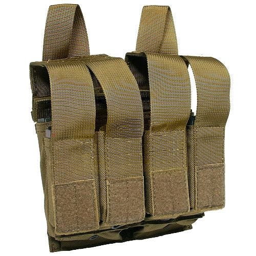 Flyye Magazintasche für 2 M4/M16- & 4 Pistolenmagazine MOLLE-Befestigungssystem Coyote Brown