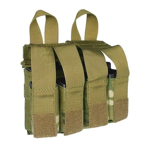 Flyye Magazintasche für 2 M4/M16- & 4 Pistolenmagazine MOLLE-Befestigungssystem MultiCam