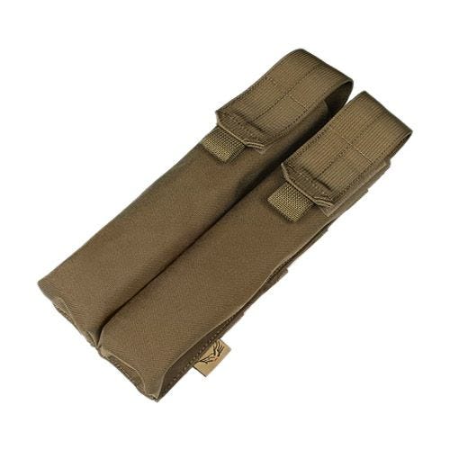 Flyye Doppel-Magazintasche für P90/UMP MOLLE-Befestigungssystem Coyote Brown