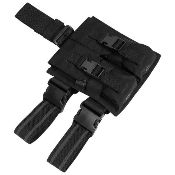 Flyye Drop Leg Beinholster-Doppel-Magazintasche für M4/M16 Schwarz