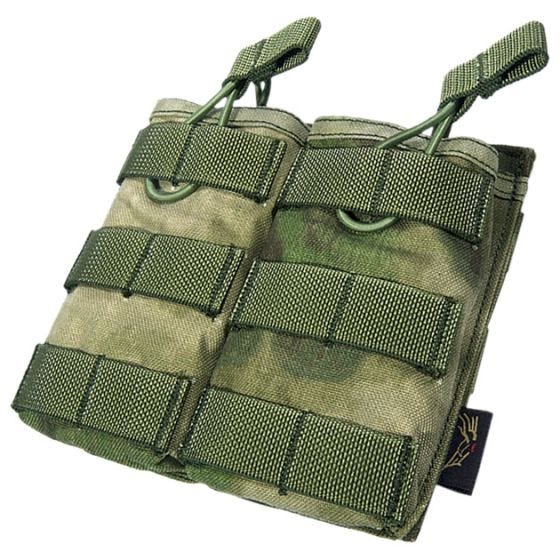 Flyye EV Universal Doppel-Magazintasche mit MOLLE-Befestigungssystem A-TACS FG