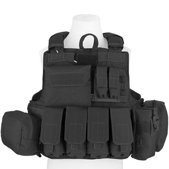 Flyye Force Recon Weste mit Taschen-Set Ver. Maritim Schwarz
