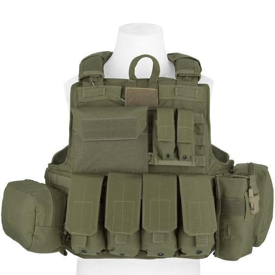 Flyye Force Recon Weste mit Taschen-Set Ver. Maritim Ranger Green