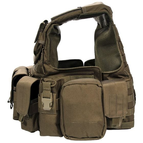 Flyye Force Recon Weste mit Taschen-Set Ver. Land Coyote Brown