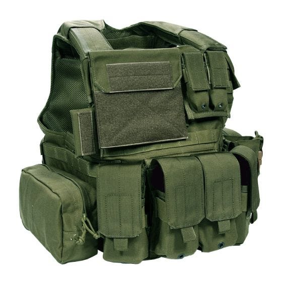 Flyye Force Recon Weste mit Taschen-Set Ver. Land Olive Drab