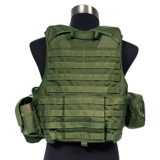 Flyye Force Recon Weste mit Taschen-Set Ver. Land Olive Drab