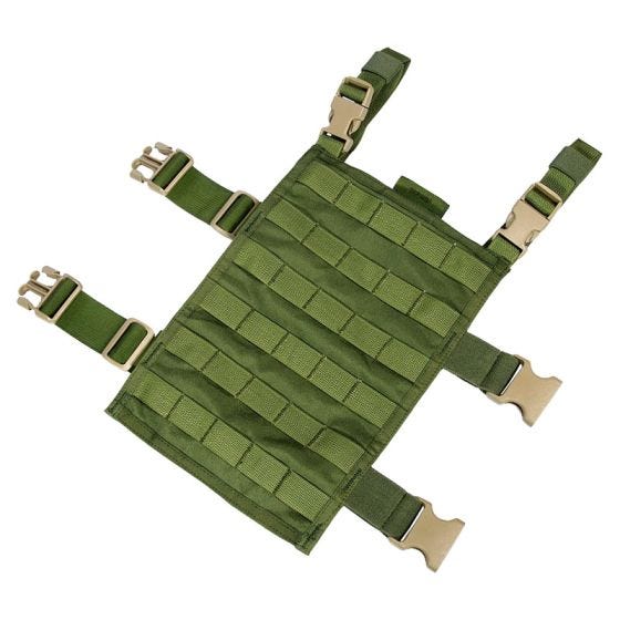 Flyye MOLLE-Beinplatte rechteckig Olive Drab