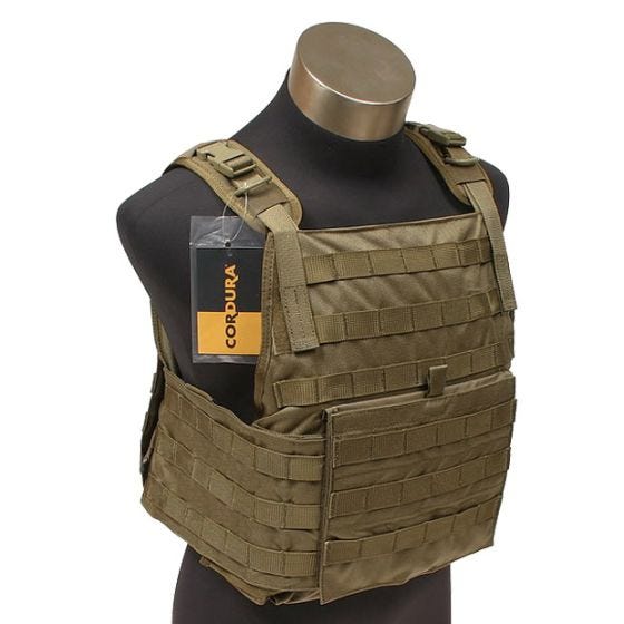 Flyye MOLLE Style PC Plattenträger Coyote Brown